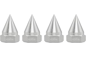 smTSRC Alloy Wheel Nut Cone-Shape 24mm For 1/5 HPI RV KM BAJA 5B RC Car Parts (Silver)