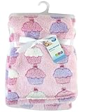 Newborn "First Steps" Baby Fleece-Decken, Design mit Cupcakes, 75 x 100 cm