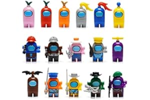 FINEDECO [Pack of 16] Among In Us Mini Action Figures For Kids