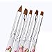 LHWY 5pcs UV Gel Acrylic Nail Art Brush Painting Pen Set Nail Design Manicure Tool