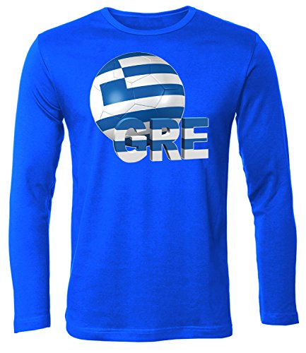 Griechenland FANSHIRT 5135 Herren Longsleeve (HL-B) Gr. S