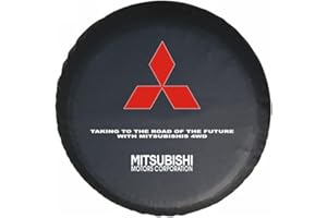 WACDXST Coches Rueda de Repuesto Cubierta, para Mitsubishi Montero 1995-2006 al Polvo y a la Humedad Neumático Bolsa de Almacenamiento Funda Protecto,B-15in