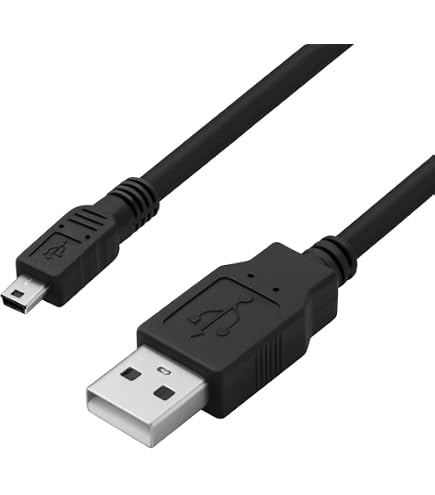 PluX USB-Kamera-Kabel Für Canon – Mini-USB Auf USB-A, 1 M | Schnellladung 2 A & Datenübertragung | Kompatibel Mit EOS 4000D, 2000D, 80D, 6D Mark II Uvm.