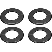 QUARKZMAN Duscharmatur-Blende 3,5 Zoll Edelstahl - Abdeckung Für Wandlöcher Silber