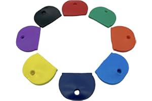 JAM2DAY Paquete de 8 fundas grandes para llaves – varios colores con tacto de goma suave