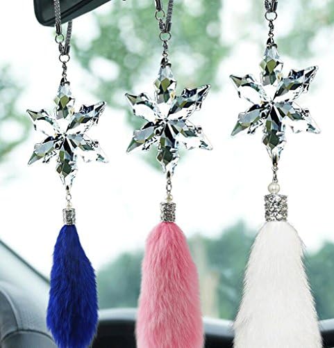 hyl Car pendant crystal snowflake car car hanging jewelry pendant ( Color : C )
