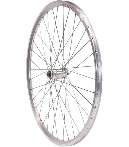 28 Zoll Vorderrad Büchel Alufelge mit Aluminium-Nabe – Silber, für Felgenbremse, Vollachse Sport & Freizeit