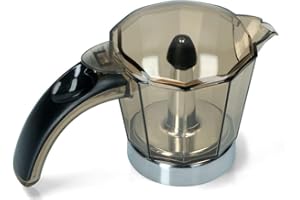 RYELDOM - Caraffa di Ricambio per Caffettiera Elettrica Alicia De'Longhi – Capacità 2/4/6 Tazze – Materiale Resistente e Impugnatura Ergonomica (4 Tazze)