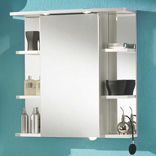 Preisvergleich Produktbild Bad-Spiegelschrank Rom in Weiß Pharao24
