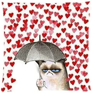 Custom Grumpy Cat Mit Schirm Grumpy Cat Regenschirm Reissverschluss Kopfkissenbezug In Grosse 45 7 X 45 7 Cm Zwei Seiten Nummer Amazon De Kuche Haushalt Wohnen