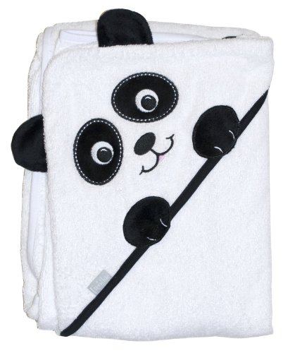 Frenchie Mini Couture Extra Large 100 cm X 75 cm Absorbent Hooded Towel, Panda