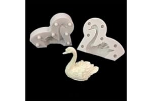 VALINK 3D Cygne Forme Gâteau Silicone Moule, Fait à la Main Pudding Gelée Dessert Chocolat Sucre Bonbon Fondant Pâtisserie Décoration Outil Bakewere Poêle, Cuisson Plateau Argile Savon Moule Cuisine