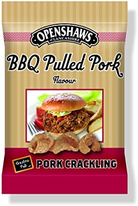 Freshers Foods Openshaws GastroPub BBQ Pulled Pork Crackling Card, 45 g (Pack of 8)