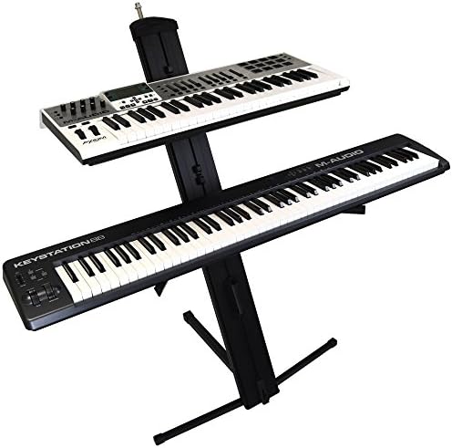 Gorilla Two (2) Tier Column Keyboard Piano Stand High-End Heavy Duty Band Stage