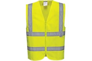 Portwest C375 Chaleco con cremallera de alta visibilidad Mujer (Pack de 1)