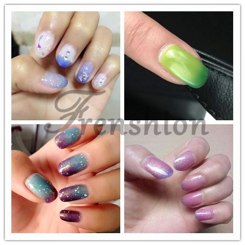 Frenshion Shellac UV LED Gel auflosbarer Nagellack Farbwechsel Thermo Gel 7.3ml 5772 - 4