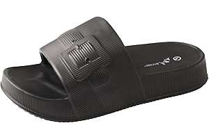 TMA EYES Chaussons Antidérapants pour Femme Pantoufles de Douche Très Léger Semelle Épaisse Amorti Soft Sandales