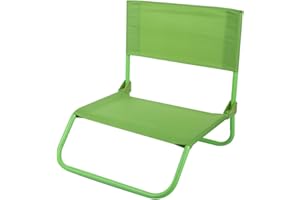 KASANOVA Chaise de Plage avec appuie-tête (Pliable, Vert)