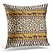 Produktbild Rincvo Throw Pillow Cover Elephant Tribal African Style with Wild Animals and Skin Patterns Ethnic Africa Tribe Tileable Decorative Pillow Case Home Decor Square Pillowcase