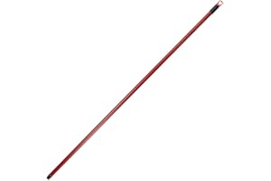 Tonkita Arix Universal-Besenstiel, plastisierter Stahl, zweifarbig (rot/schwarz), 130 cm