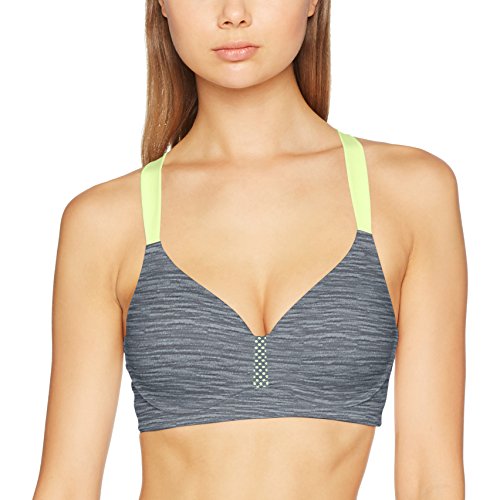Maidenform Convertible Wirefree Bra Sujetador Deportivo, Gris (Charcoal Heather Print), ((Talla del Fabricante: 90C) para Mujer