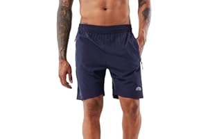 YAWHO Herren Sporthose Kurz Hose Laufshorts Trainingsshorts Schnelltrocknend mit Reißverschlusstasche/Jogging Hose für Workout,Laufsport,Fitness