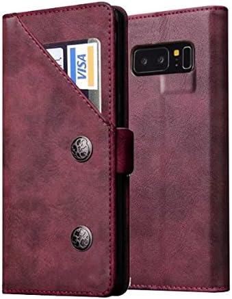 Slim Premium PU Leather Flip Case for Samsung Galaxy Note 8 Case Lbyr Leather Case Shockproof Leather Case Wallet Case With Card Slot and Stand for Galaxy Note 8