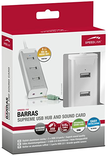 Speedlink Barras Supreme USB Port-Sound Card Combination silber - 4