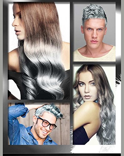Benezyme Silber Grau Haar Wachs 100g -Styling Haar Wachs Matte für Männer Frauen -Temporary Grau Haarfarbe -Looks Esche Silber & Weiß -Non klebrig & Angenehmes Duft & Waschen leicht aus - 4