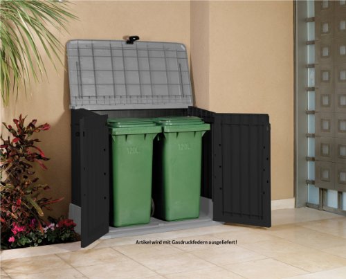 Mülltonnenbox von Keter Store it Out Midi, Schwarz, 845L - 5