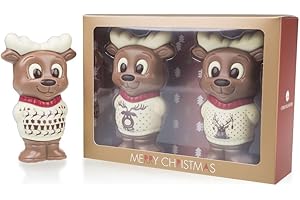 CHOCOLISSIMO Due renne di cioccolato – Due figure di cioccolato a forma di renna | Natale | Cioccolato | Regalo di Natale | Maschio | Donna | Figli