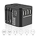 Produktbild Universal Reiseadapter Weltweit mit 4 USB+Type C Ladeport - SeHan Reisestecker für USA Australien UK Asien Über 150 Ländern