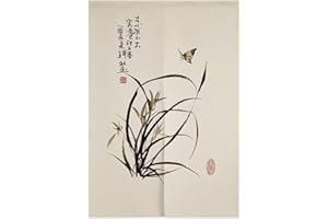 Hiseng Cortina de Puerta Japonesa Noren para Decoración del Hogar, Tapiz Cortina de Partición Dormitorio Kitchen Shop Restaurante Separador de Puerta (Hierba de Mariposa,75x120cm)