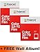 Produktbild Polaroid Originals SX70 B & W Film, 3er-Pack (24 Aufnahmen) + Gratis Wandalbum