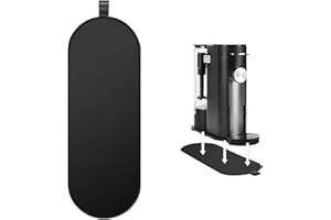 AABDTYYD Base Anti-Scivolo per Macchine da Caffè Ninja PB051 & PB041 | Tappetino Proteggi-Piano con Anello Sospensione | Nero, Gomma, 42x15cm | Scorrimento Facile, Protezione Durevole & Risparmio Spazio