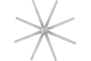 Ventilateur de Plafond d'Intérieur Westinghouse Lighting Widespan de 254 cm en Nickel Brossé avec Télécommande et Moteur CC