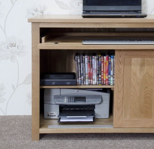 Eton solid oak furniture home office PC hideaway computer desk