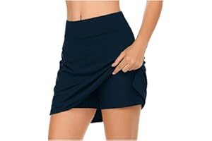 AMhomely Sports Skorts for Women Ladies Active Performance Skort Lightweight Skirt for Running Tennis Golf Sport Clearance Summer Yoga Workout Activewear Shorts