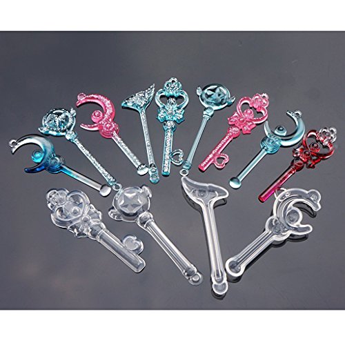 MagiDeal 4 Stück Magic Stick Silikon Anhänger Formen Schmuck Machen Werkzeuge Mit Loch - 8