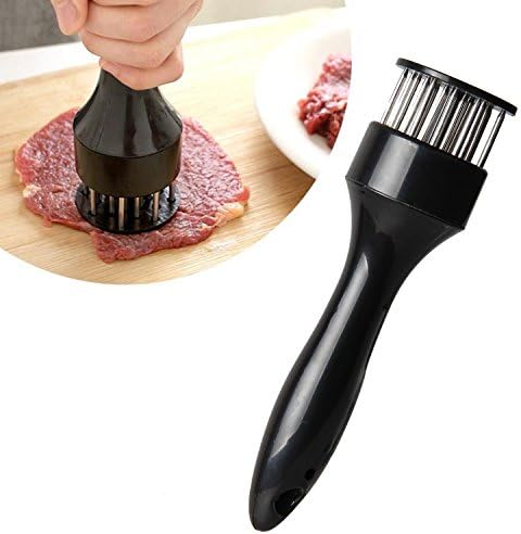 Raiphy Meat Tenderiser Needle Kitchen Cooking Tools for Beef/Veal /Steak/Chicken/Pork(Black)