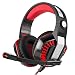 Produktbild MTTLS Kopfhörer Über Ohr Bluetooth Kopfhörer Hallo-Fi Stereo Wireless Bass Mit Mikrofon Eingebaut Für Reisen Arbeit TV Computer,Red