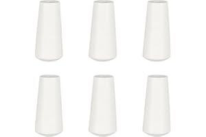 LOMYLM 6pcs Blind Pull Cord Ends, Wooden Pull Cord Ends Handle Knobs Repair Replacements Blind Pull Cord Accessories for Bathroom Blinds Lights (White)