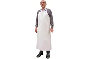CHAPS & MORE Tablier imperméable à l'eau et aux produits chimiques en Guttasyn I résistant à de nombreux acides et bases I pour l'industrie alimentaire et du nettoyage Cuisine et laboratoire | produit en Allemagne