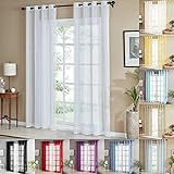 ☞Atmungsaktivität und Sichtschutz: Mit transparenten Gardinen verleihen Sie Ihrem Raum eine luftige Wohnatmosphäre. Halbtransparente Gardinen filtern das einfallende Licht und bringen einen dezenten Sichtschutz während transparente Gardinen sich voll dem dekorativen Aspekt verschrieben haben
