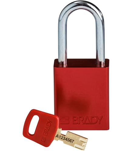 SafeKey Padlocks, Anodised Aluminium, Pack = 3 Pieces, Clear Shackle Height 76.20 Mm, Silver - View #11