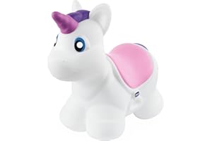 Chicco Bouncy Unicorno Cavalcabile Gonfiabile Rimbalzante Facile Da Gonfiare Con Pompetta Manuale Inclusa Per Giocare Dentro E Fuori Casa Morbido Materiale Resistente e Facile Da Pulire 18 Mesi-5 Anni