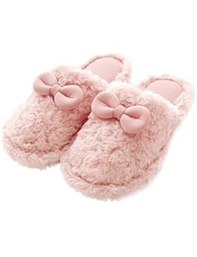 Eastlion Damen & Kinder Lovely Winter Warm Halten Draussen Plüsch Home Innenbereich Schuhe, Sippers