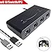 Produktbild Vicstar Portable 4 Ports Gamecube Controller Adapter Konverter für Nintendo Wii U, PC USB, Switch Video Game, No Driver Required, Black (USB Plug & Play)