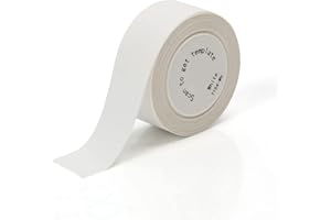 PRT Qutie Label Maker Tape, Waterproof DIY Self-Adhesive Labels, 15mmx4M Compatible for Qutie/D11/D30 Label Printer, Suitable for Name Price Shelf Life Classification Label Paper - 4M Long/Roll, White
