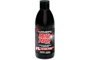 Lux Metal - Metal Polish Lucidante Ultra Fine FL 250 Gr Pasta abrasiva per metalli acciaio inox alluminio ottone bronzo rame oro argento elimina graffi ossidazioni cromature auto carrozzeria (250 Gr)